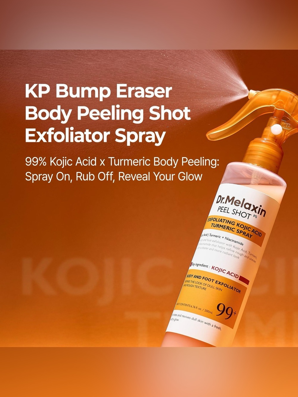 KP Bump Eraser Body Peeling Shot — Orange Exfoliating Spray